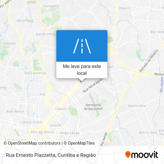 Rua Ernesto Piazzetta mapa