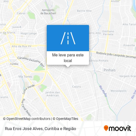 Rua Eros José Alves mapa