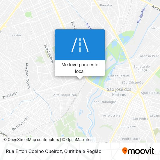 Rua Erton Coelho Queiroz mapa