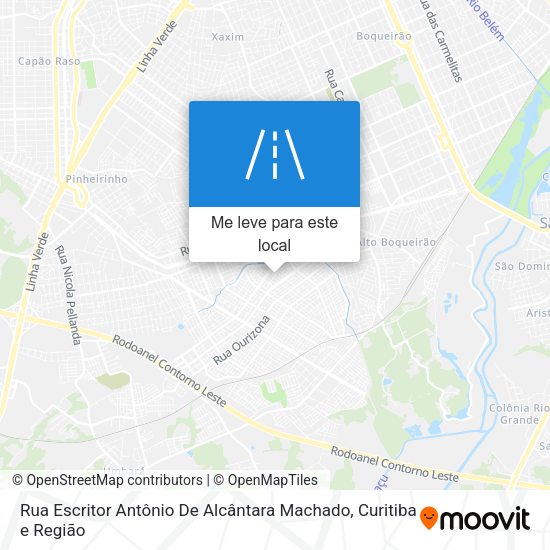 Rua Escritor Antônio De Alcântara Machado mapa