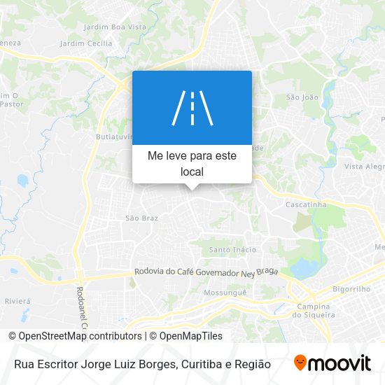 Rua Escritor Jorge Luiz Borges mapa