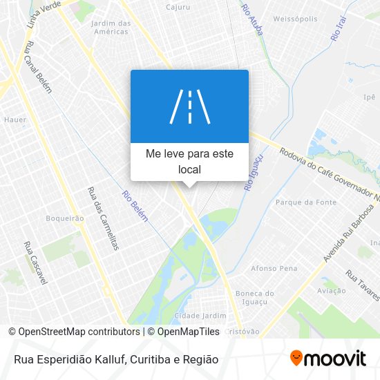 Rua Esperidião Kalluf mapa