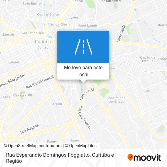 Rua Esperândio Domingos Foggiatto mapa