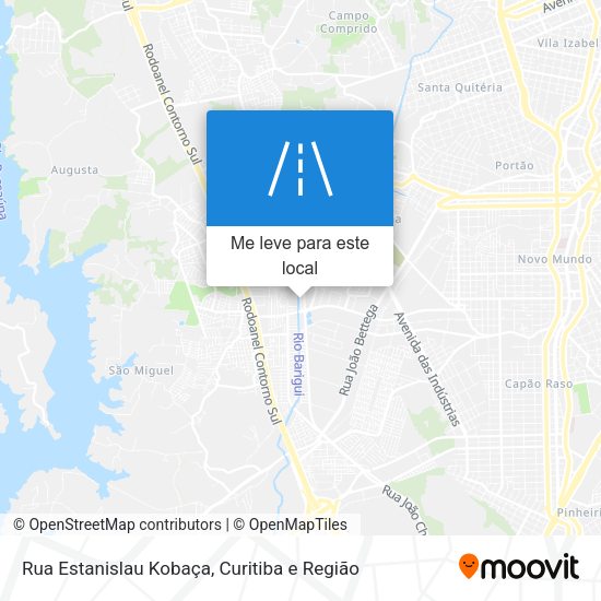 Rua Estanislau Kobaça mapa