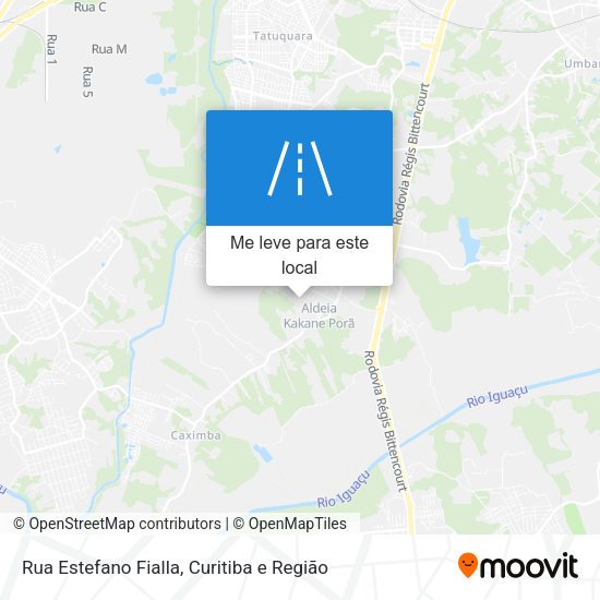 Rua Estefano Fialla mapa