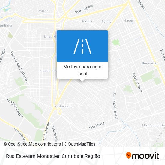 Rua Estevam Monastier mapa
