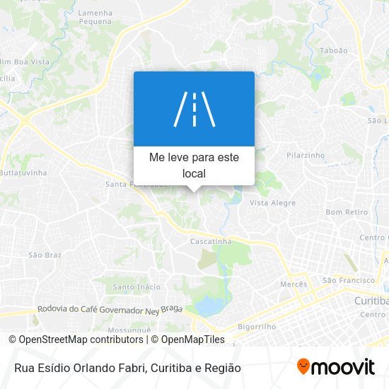 Rua Esídio Orlando Fabri mapa