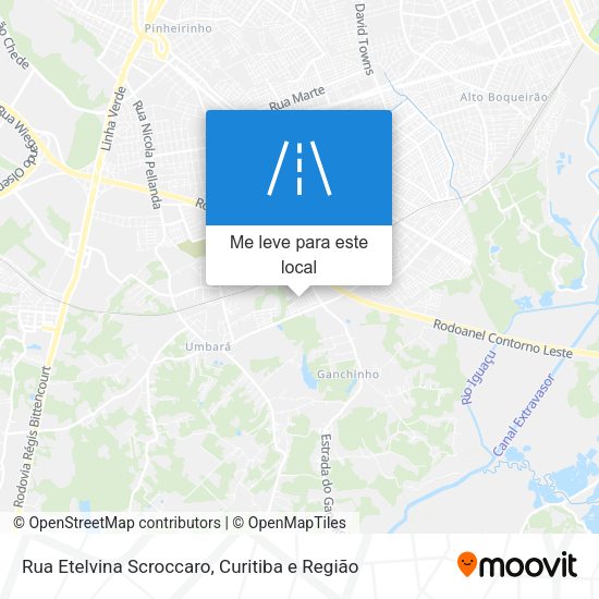 Rua Etelvina Scroccaro mapa