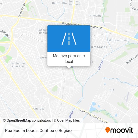 Rua Eudila Lopes mapa