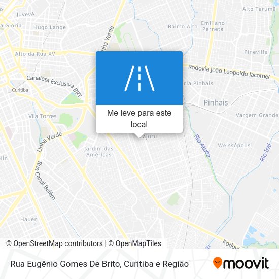 Rua Eugênio Gomes De Brito mapa