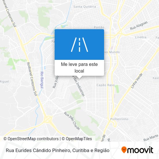 Rua Eurides Cândido Pinheiro mapa