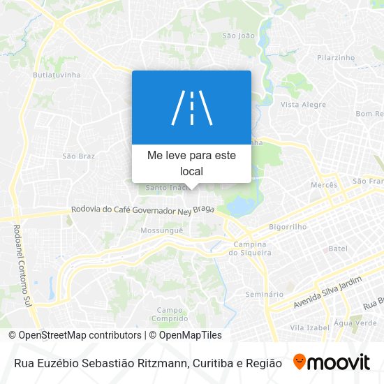 Rua Euzébio Sebastião Ritzmann mapa