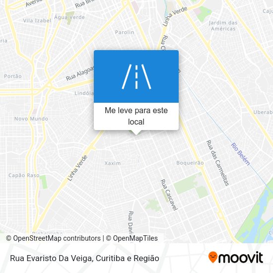 Rua Evaristo Da Veiga mapa