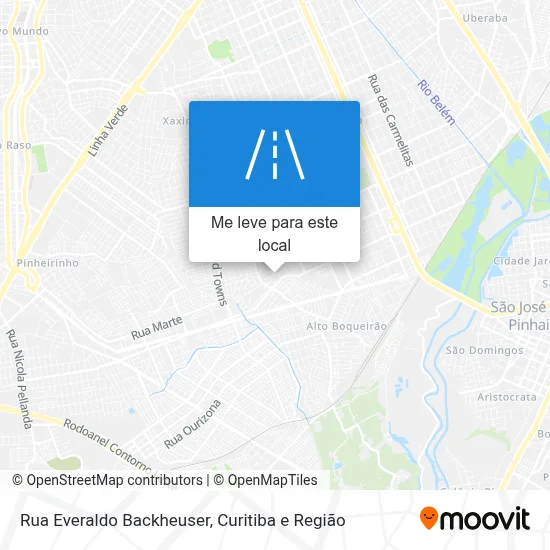 Rua Everaldo Backheuser mapa