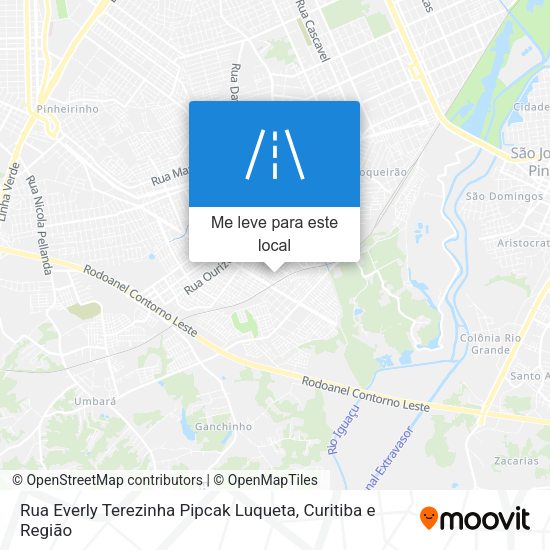 Rua Everly Terezinha Pipcak Luqueta mapa