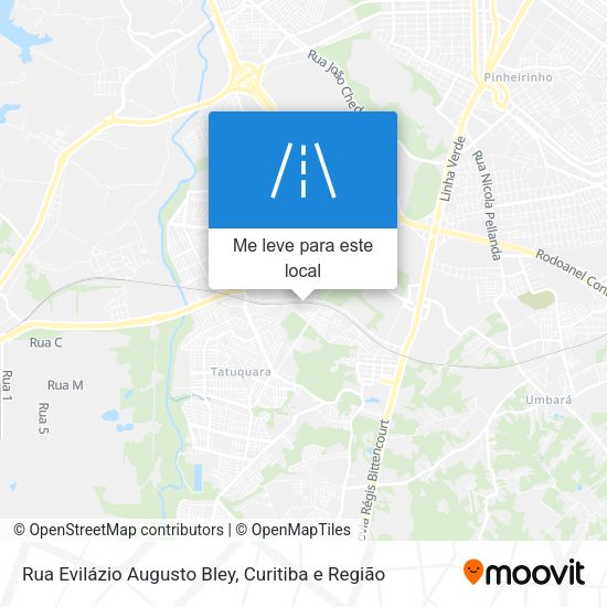 Rua Evilázio Augusto Bley mapa