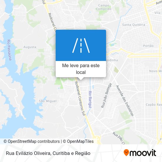 Rua Evilázio Oliveira mapa
