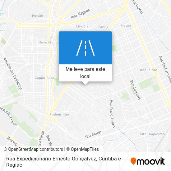 Rua Expedicionário Ernesto Gonçalvez mapa