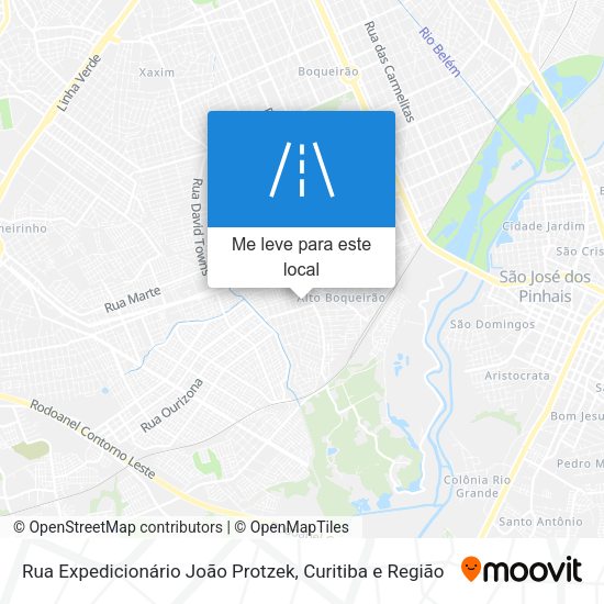 Rua Expedicionário João Protzek mapa