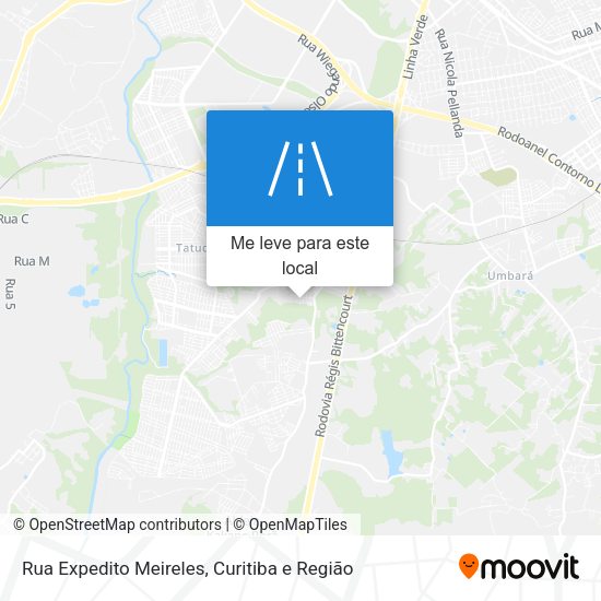 Rua Expedito Meireles mapa