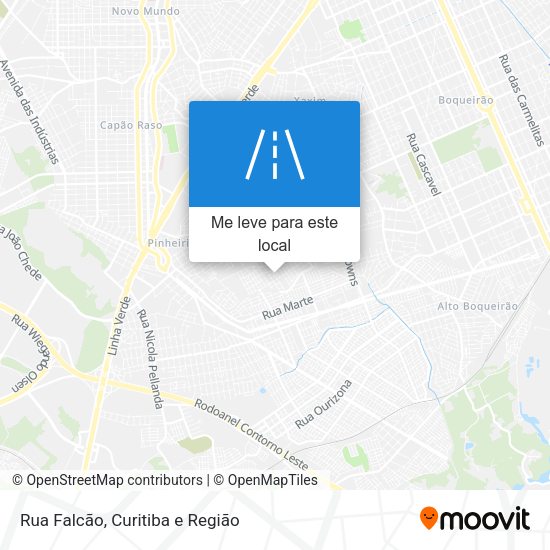Rua Falcão mapa