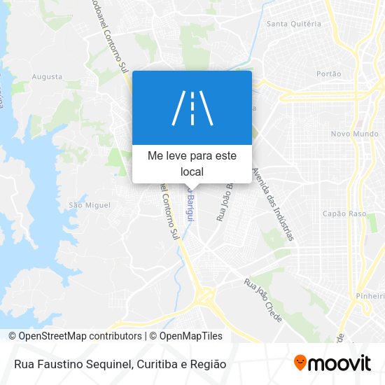 Rua Faustino Sequinel mapa