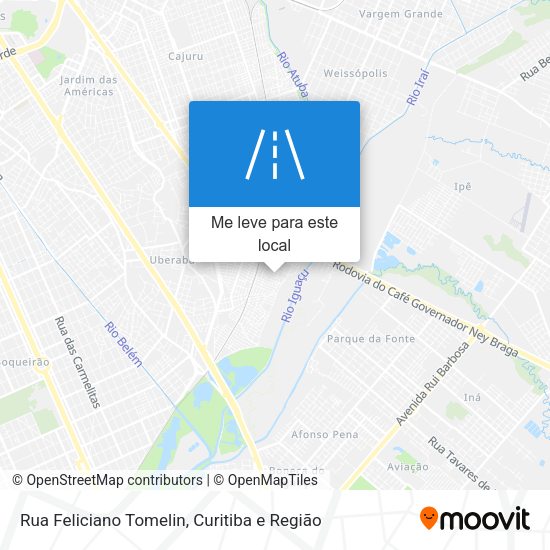 Rua Feliciano Tomelin mapa
