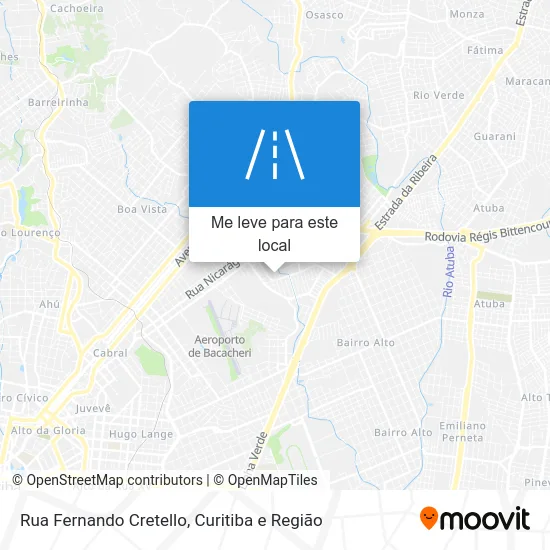 Rua Fernando Cretello mapa