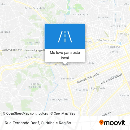 Rua Fernando Darif mapa