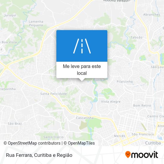 Rua Ferrara mapa