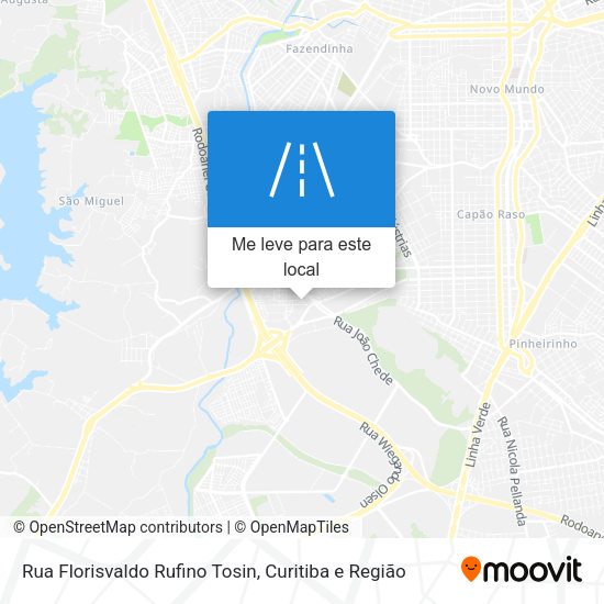 Rua Florisvaldo Rufino Tosin mapa