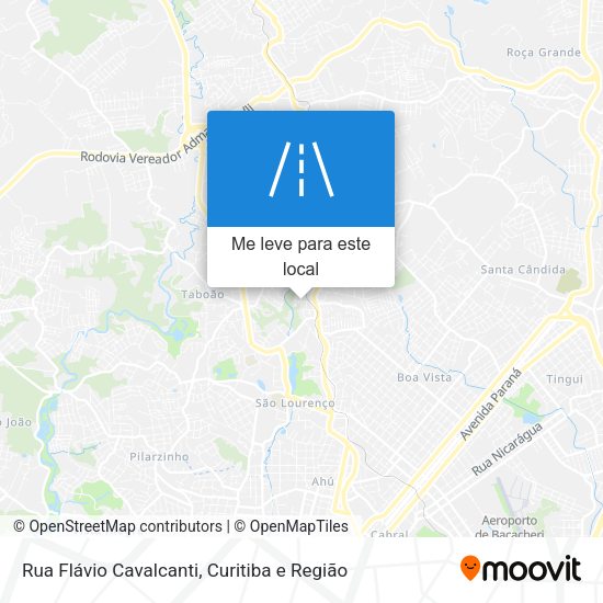 Rua Flávio Cavalcanti mapa
