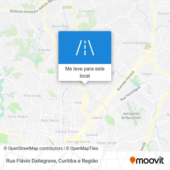 Rua Flávio Dallegrave mapa