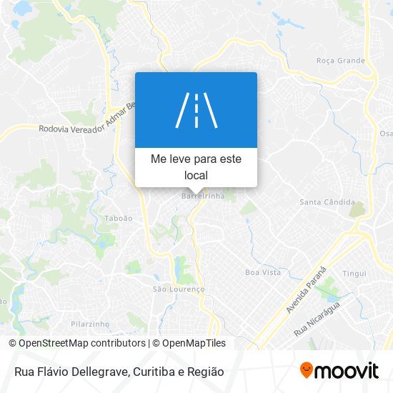 Rua Flávio Dellegrave mapa