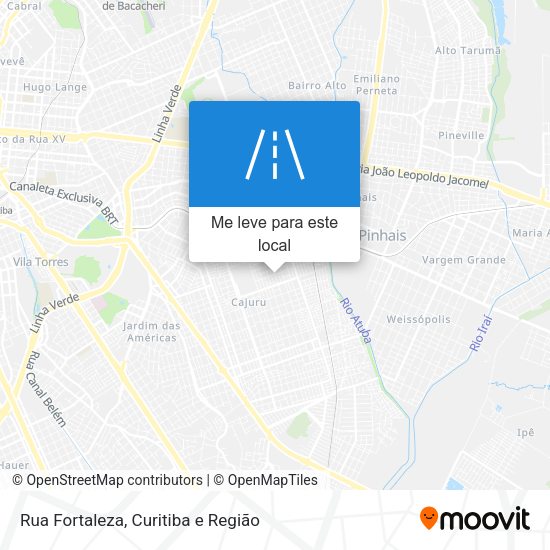 Rua Fortaleza mapa