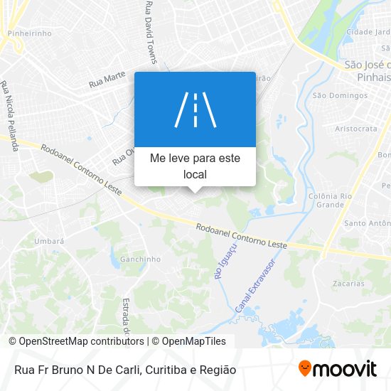 Rua Fr Bruno N De Carli mapa