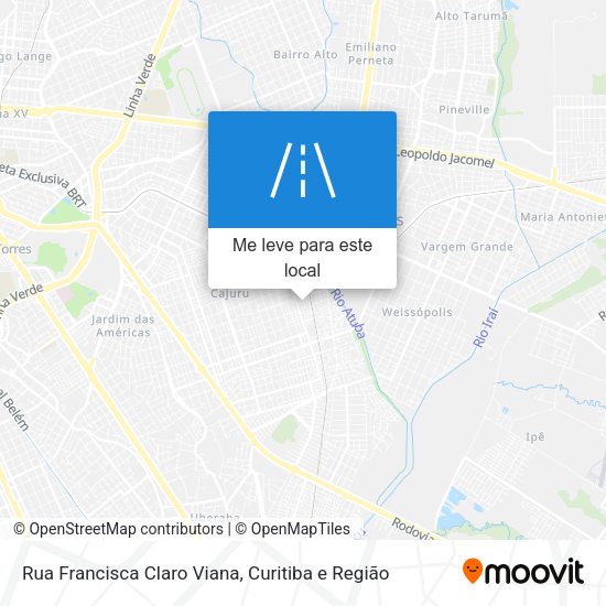 Rua Francisca Claro Viana mapa