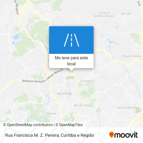 Rua Francisca M. Z. Pereira mapa