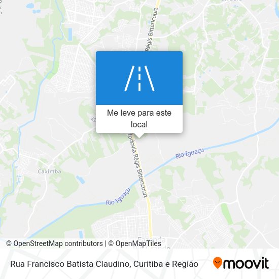 Rua Francisco Batista Claudino mapa