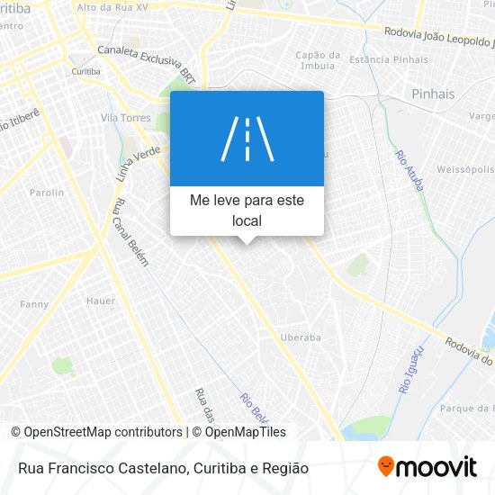 Rua Francisco Castelano mapa