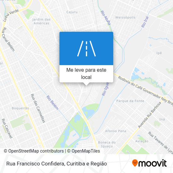 Rua Francisco Confidera mapa
