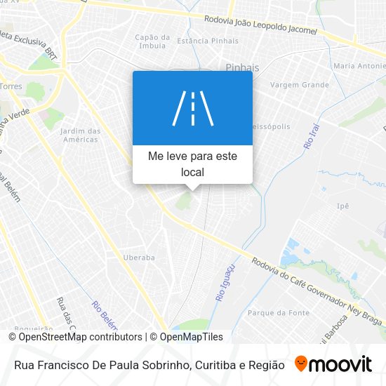 Rua Francisco De Paula Sobrinho mapa