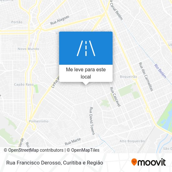 Rua Francisco Derosso mapa