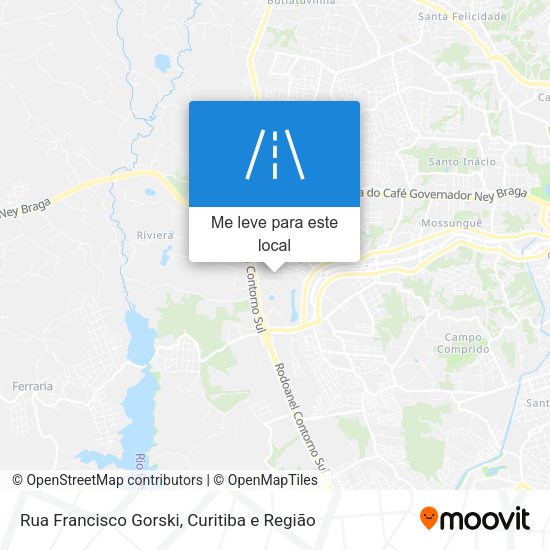 Rua Francisco Gorski mapa