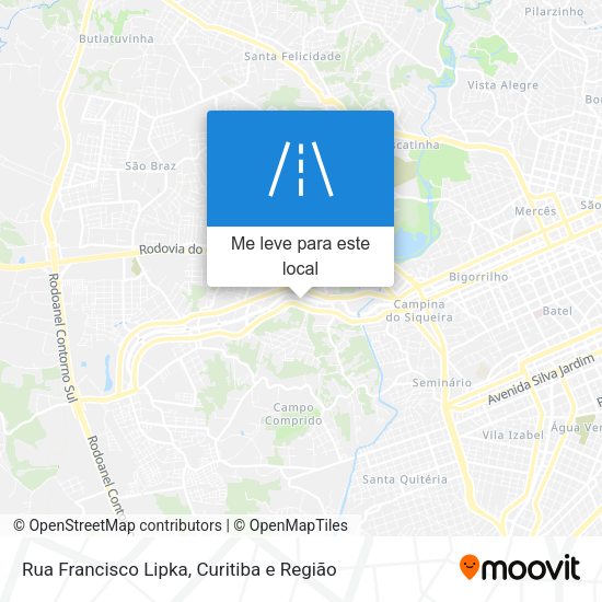 Rua Francisco Lipka mapa
