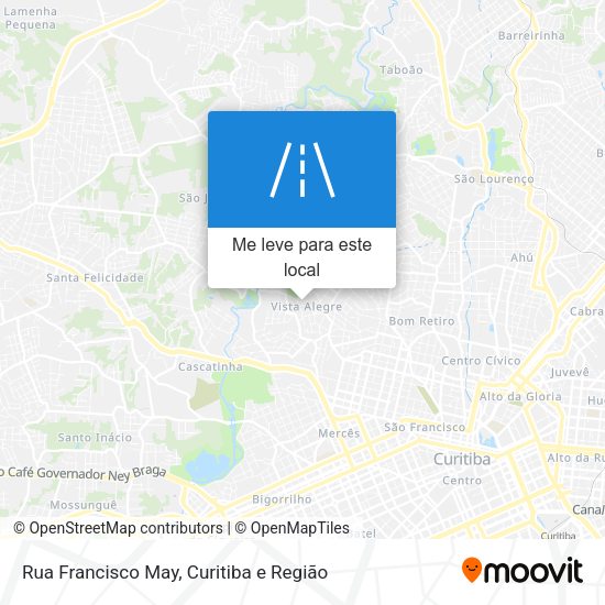 Rua Francisco May mapa
