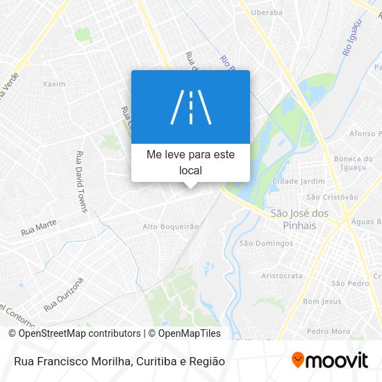 Rua Francisco Morilha mapa