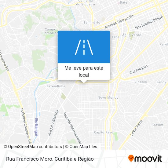 Rua Francisco Moro mapa