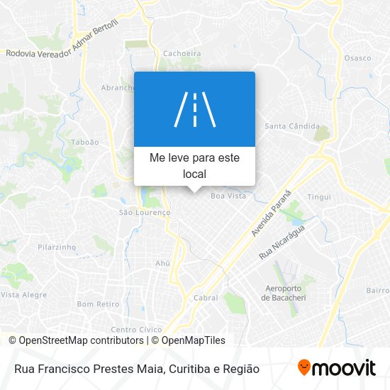 Rua Francisco Prestes Maia mapa