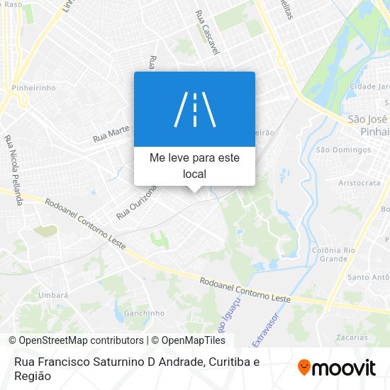 Rua Francisco Saturnino D Andrade mapa